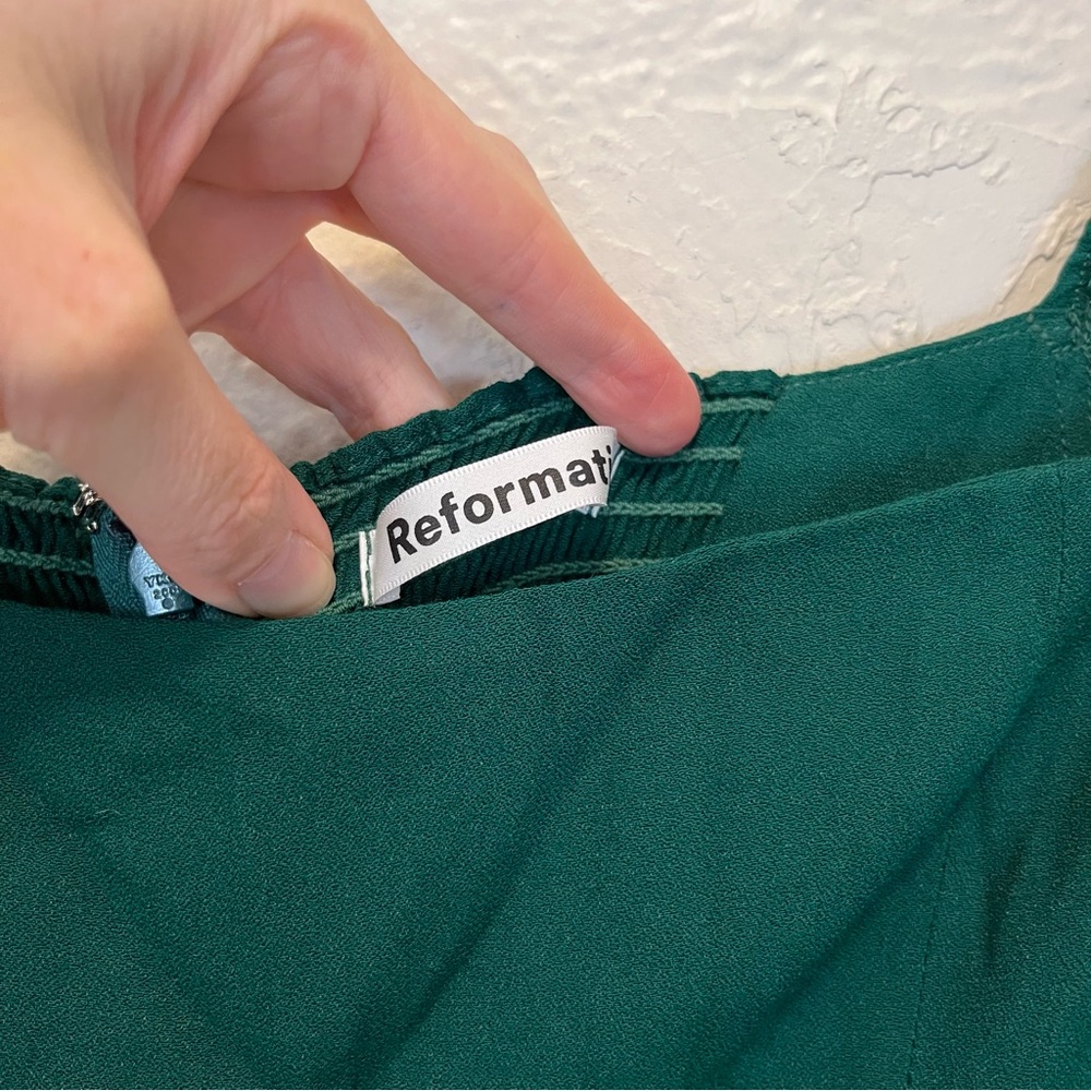Reformation Dress Green Mica Midi Maxi Cottagecore Fairytale 8 - Picture 10 of 14